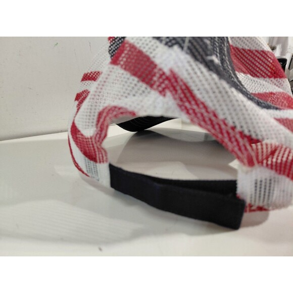 Cap America CSX Railroad Train Red, White, & Blue Mesh Back Adjustable Hat/Cap - Picture 5 of 8